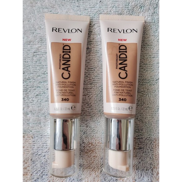 2x Revlon Candid PhotoReady Foundation 340 True Beige Natural Finish .75 oz Set - Picture 8 of 8